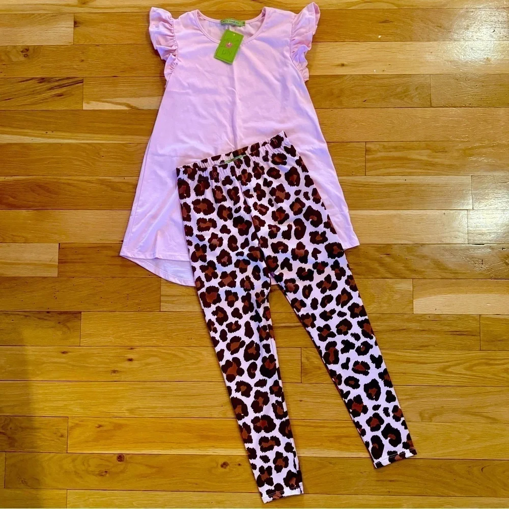 Millie Loves Lilly Pink Leopard Print Set Size 12